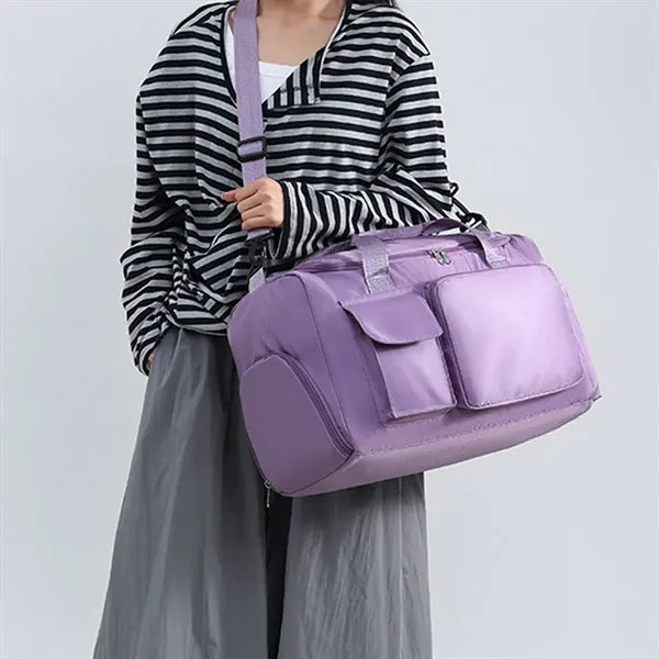 Large Sports Gym Tote Bag with Shoe Compartment Dry Wet