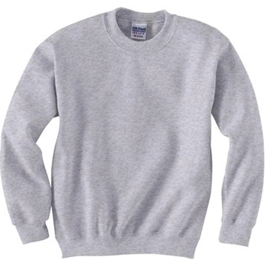 Gildan Youth 7.75 oz 50/50 Fleece Crew - Light/Heather