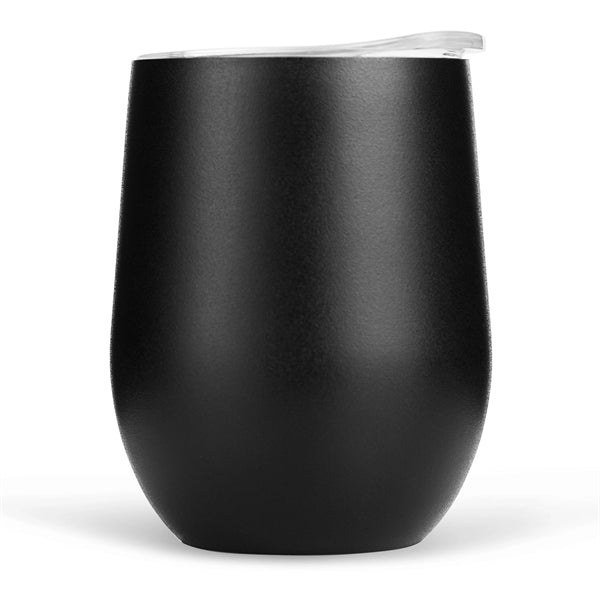 12 oz. Travel Stainless Insulated Wine cup w/ lid Hot & Iced