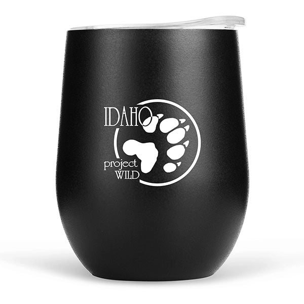 12 oz. Travel Stainless Insulated Wine cup w/ lid Hot & Iced