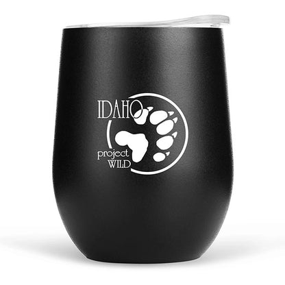 12 oz. Travel Stainless Insulated Wine cup w/ lid Hot & Iced