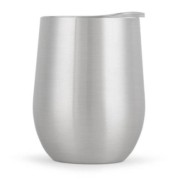 12 oz. Travel Stainless Insulated Wine cup w/ lid Hot & Iced