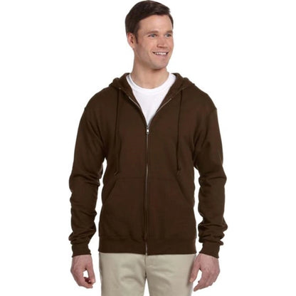 Jerzees 8 oz 50/50 Nublend Full Zip Hood - Dark/Color