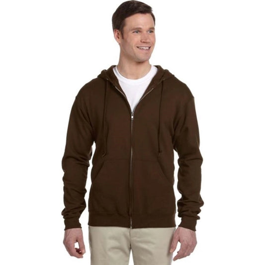 Jerzees 8 oz 50/50 Nublend Full Zip Hood - Dark/Color
