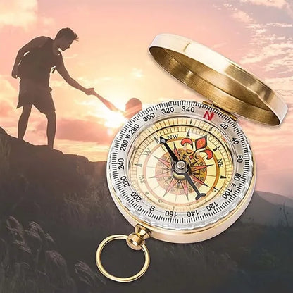 Outdoor Mountaineering Copper G50 Pocket Watch Compass
