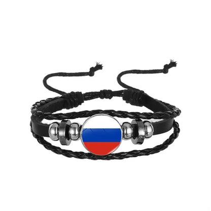 Global Flags Retro Braided Bracelet