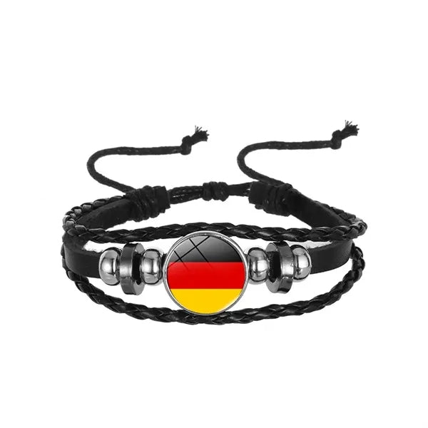 Global Flags Retro Braided Bracelet
