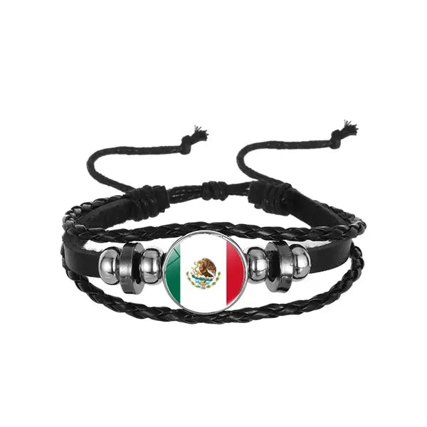 Global Flags Retro Braided Bracelet