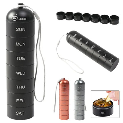 Metal Moisture Proof Weekly Pill Organizer