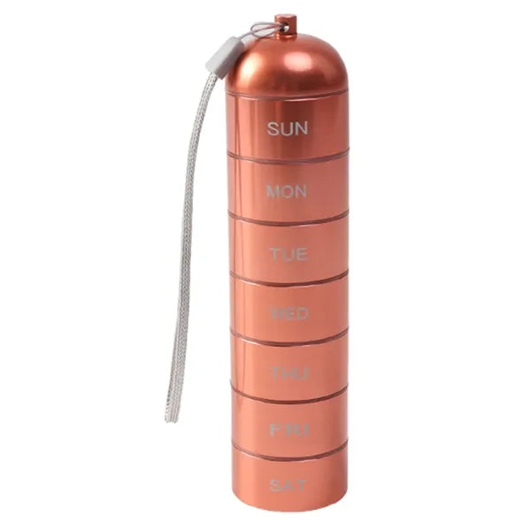 Metal Moisture Proof Weekly Pill Organizer
