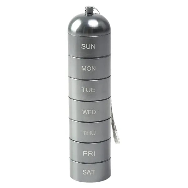 Metal Moisture Proof Weekly Pill Organizer