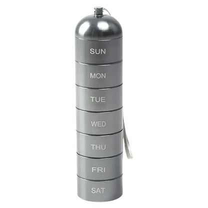 Metal Moisture Proof Weekly Pill Organizer