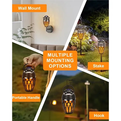 Outdoor Wireless Bluetooth Speakers with LED Flame
