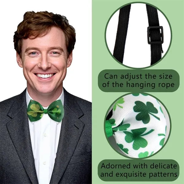 St. Patrick's Day Shamrock Bow Tie Party Accessory