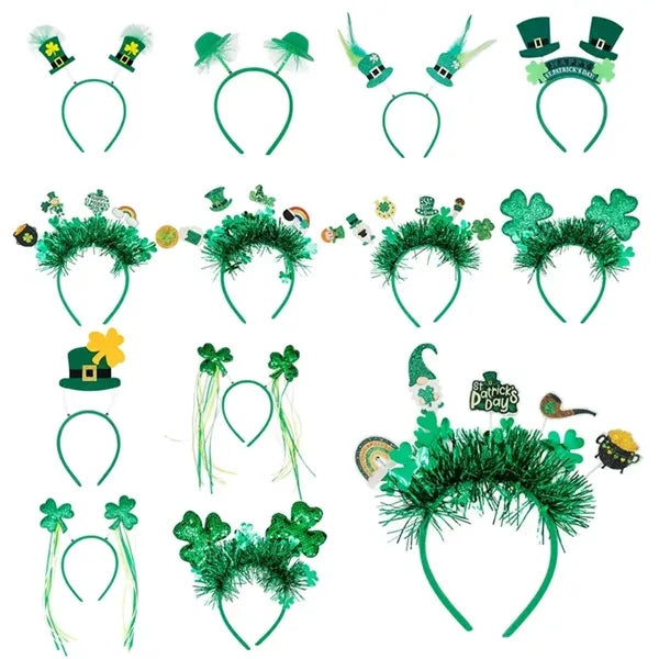 St. Patrick's Day Shamrock Headband Top Hat Bopper