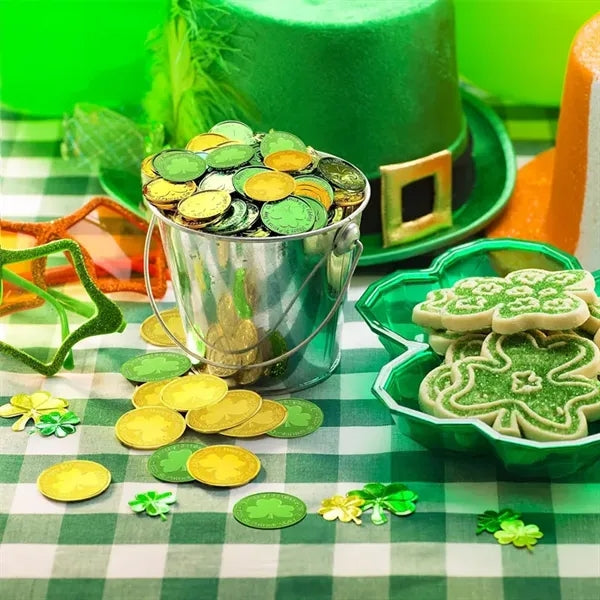 St. Patrick's Day Shamrock Coins Lucky Gold Party Favors