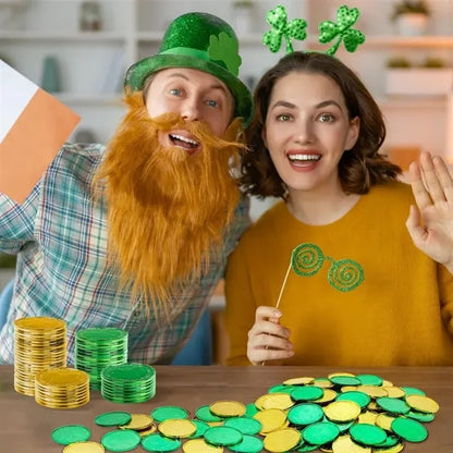 St. Patrick's Day Shamrock Coins Lucky Gold Party Favors