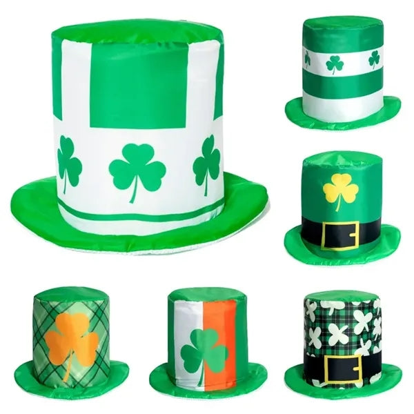 St. Patrick's Day Green Top Hat for Adults