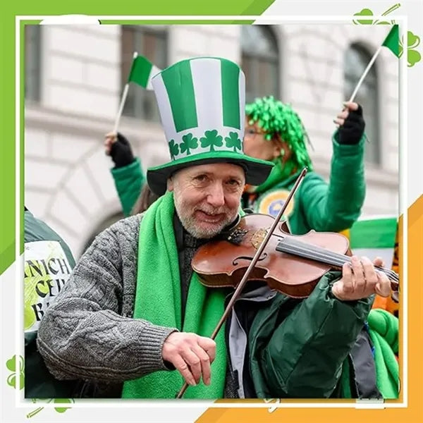 St. Patrick's Day Green Top Hat for Adults