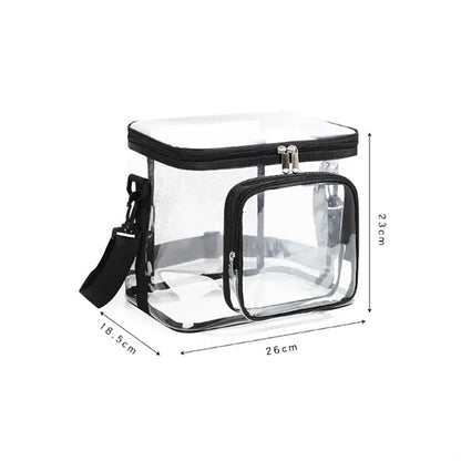 10L Durable Clear Crossbody Bag for Lunch