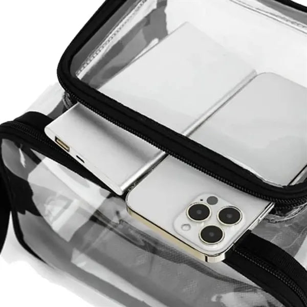 10L Durable Clear Crossbody Bag for Lunch