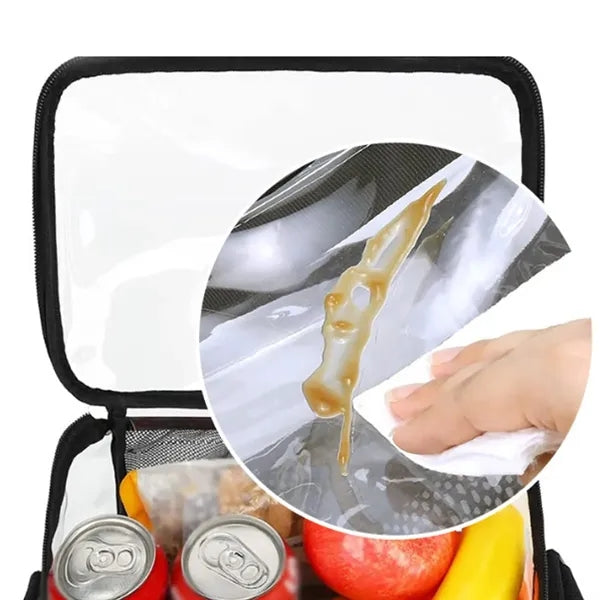 10L Durable Clear Crossbody Bag for Lunch