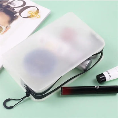 Clear TPU Double Zipper Cosmetic Bag