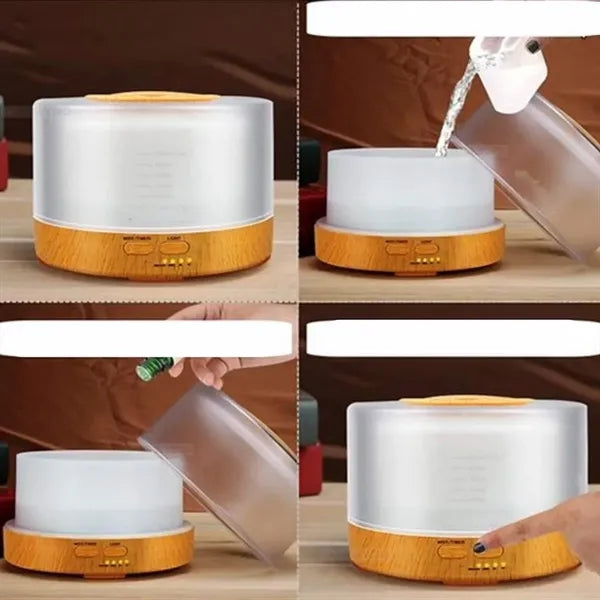 700ml Wood Grain Aromatherapy Diffuser