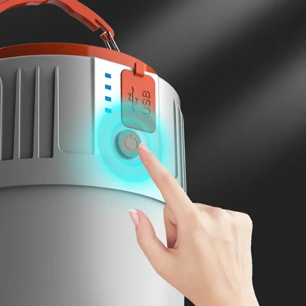 Solar Camping Lantern with LED Light and USB Charging