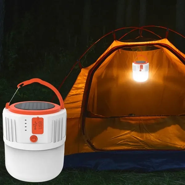 Solar Camping Lantern with LED Light and USB Charging