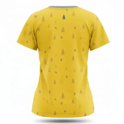 Women's Sublimated 125G Waffle Grid Short Sleeve T-Shirt