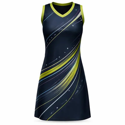 Women's Poly Spandex Netball Dress (Full Color)