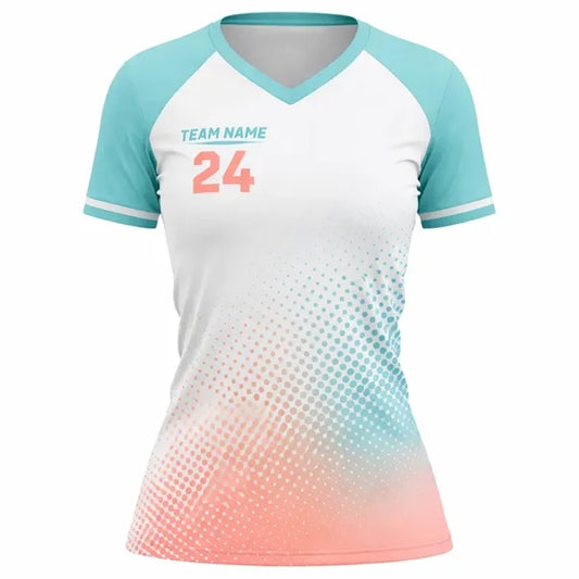 Women's Sublimated Tennis Cap Sleeve Jersey