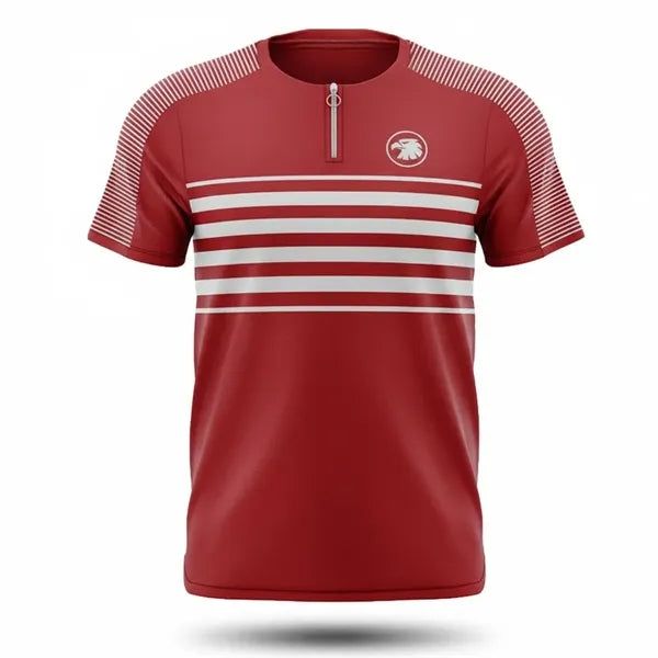 Upf Microfiber Short Sleeve Quarter Zip Shirt Unisex