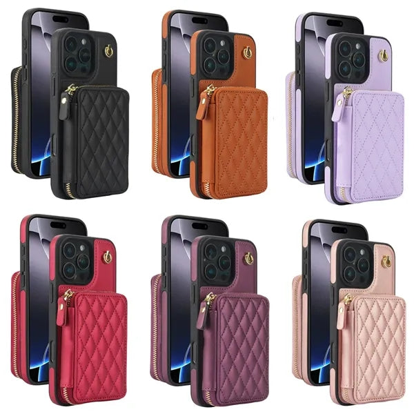 Zipper Wallet Phone Protective Case