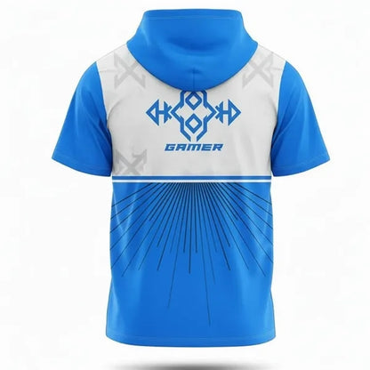Unisex & Kids Breathable Short Sleeve Hooded T Shirt