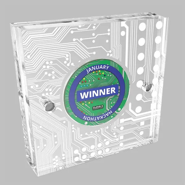 Acrylic Coin Display / Holder Laser Etched