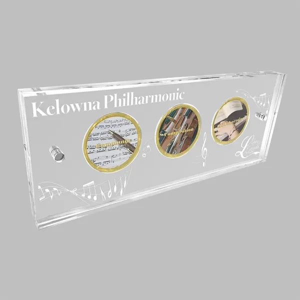 Acrylic Coin Display / Holder Laser Etched
