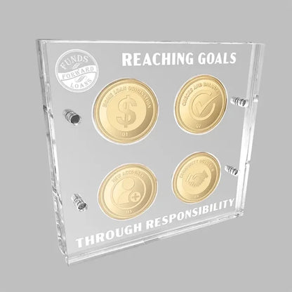 Acrylic Coin Display / Holder Laser Etched