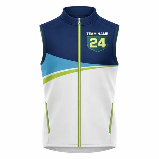 Unisex Sublimated 280G Spandex Full Zip Vest W/Pockets