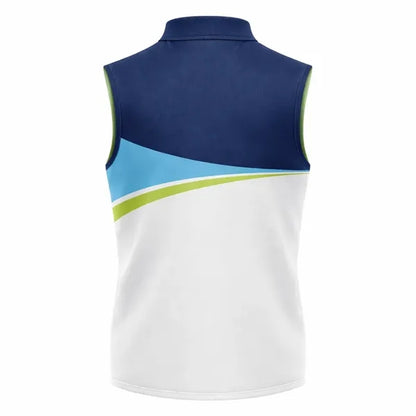 Unisex Sublimated 280G Spandex Full Zip Vest W/Pockets