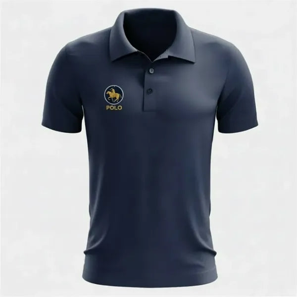 Men's 3 Button Short Sleeve Polo shirt (Silk Screen)