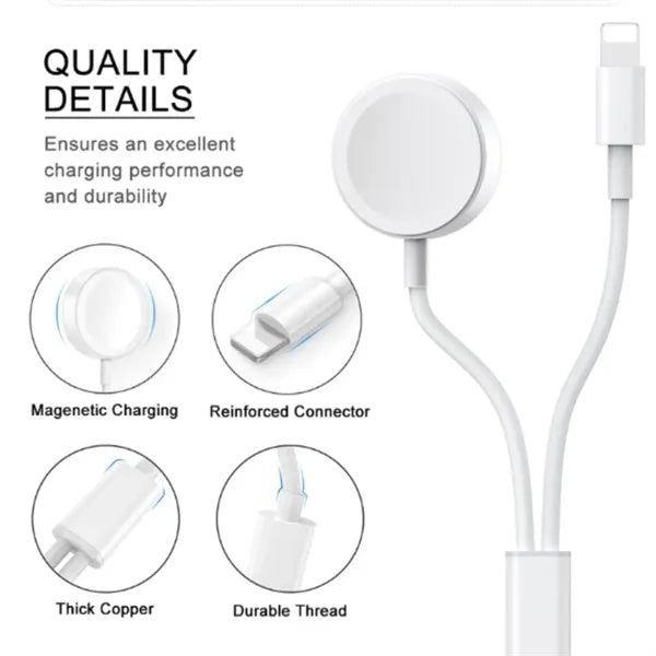 One For Three iWatch Charging Cable