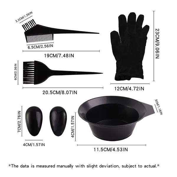 7pcs Hair Coloring Kit