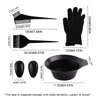 7pcs Hair Coloring Kit