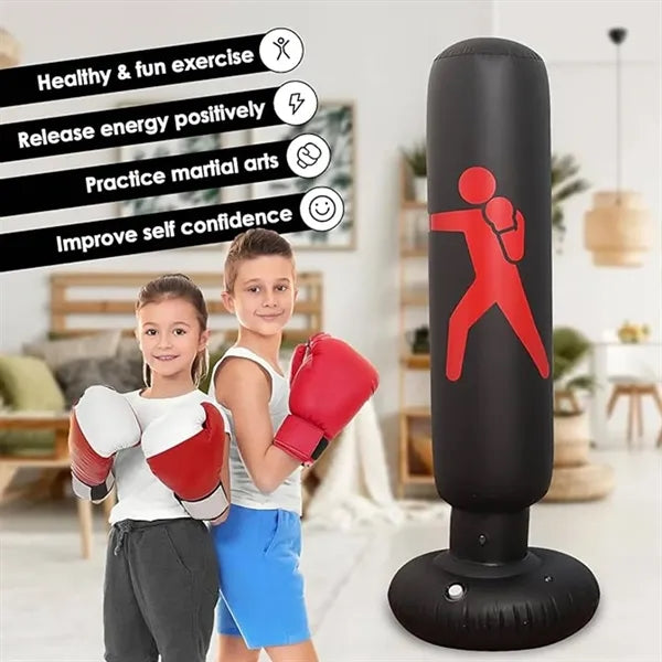 Custom Inflatable Standing Punch Bag Tumbler Boy