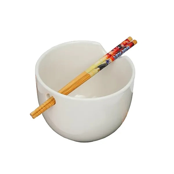 22oz Ceramic Bowl w/ Chopstick Holder Hole
