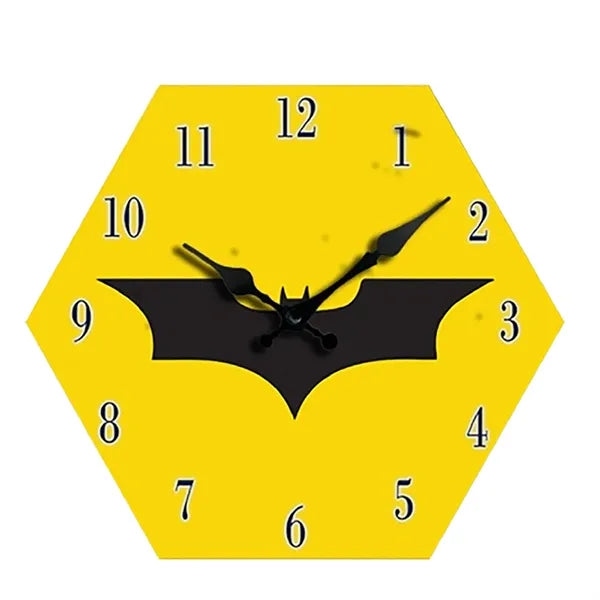 Wooden Hexagonal Wall Clock