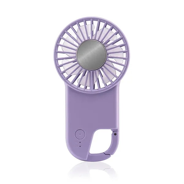 Mini Handheld USB Rechargeable Fan W/ Buckle