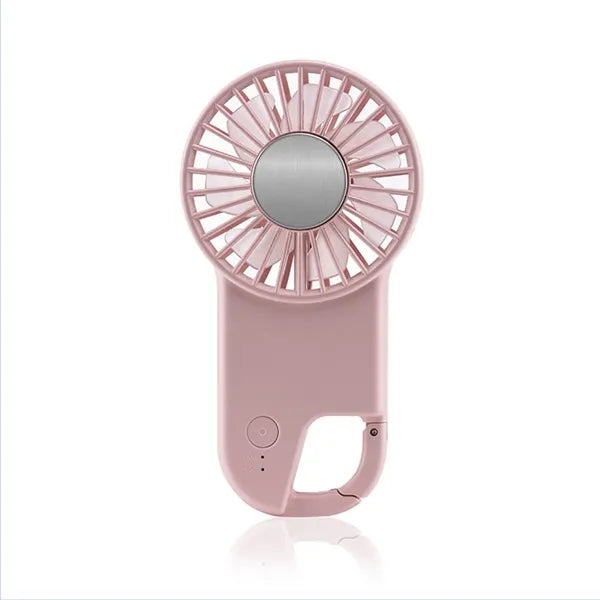 Mini Handheld USB Rechargeable Fan W/ Buckle
